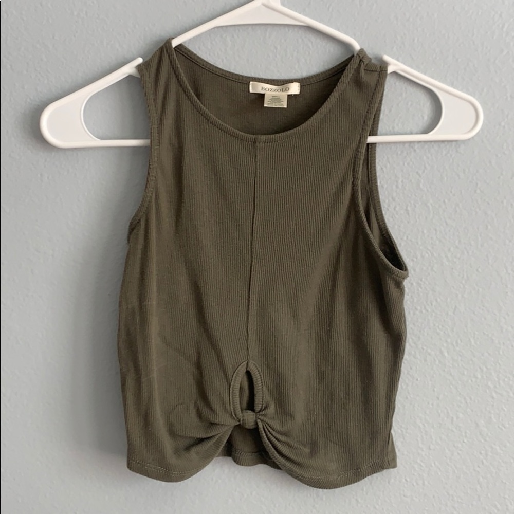 Olive Green Tank Top - Picture 1 of 3